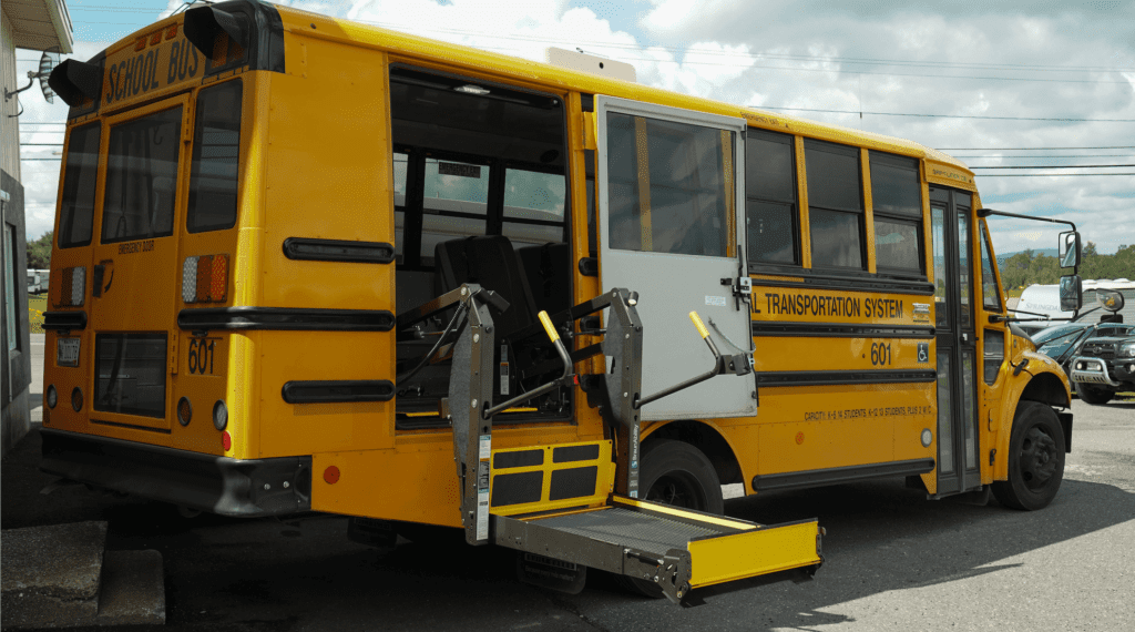 ADA capabilities of ARTS Yellow Mini Bus